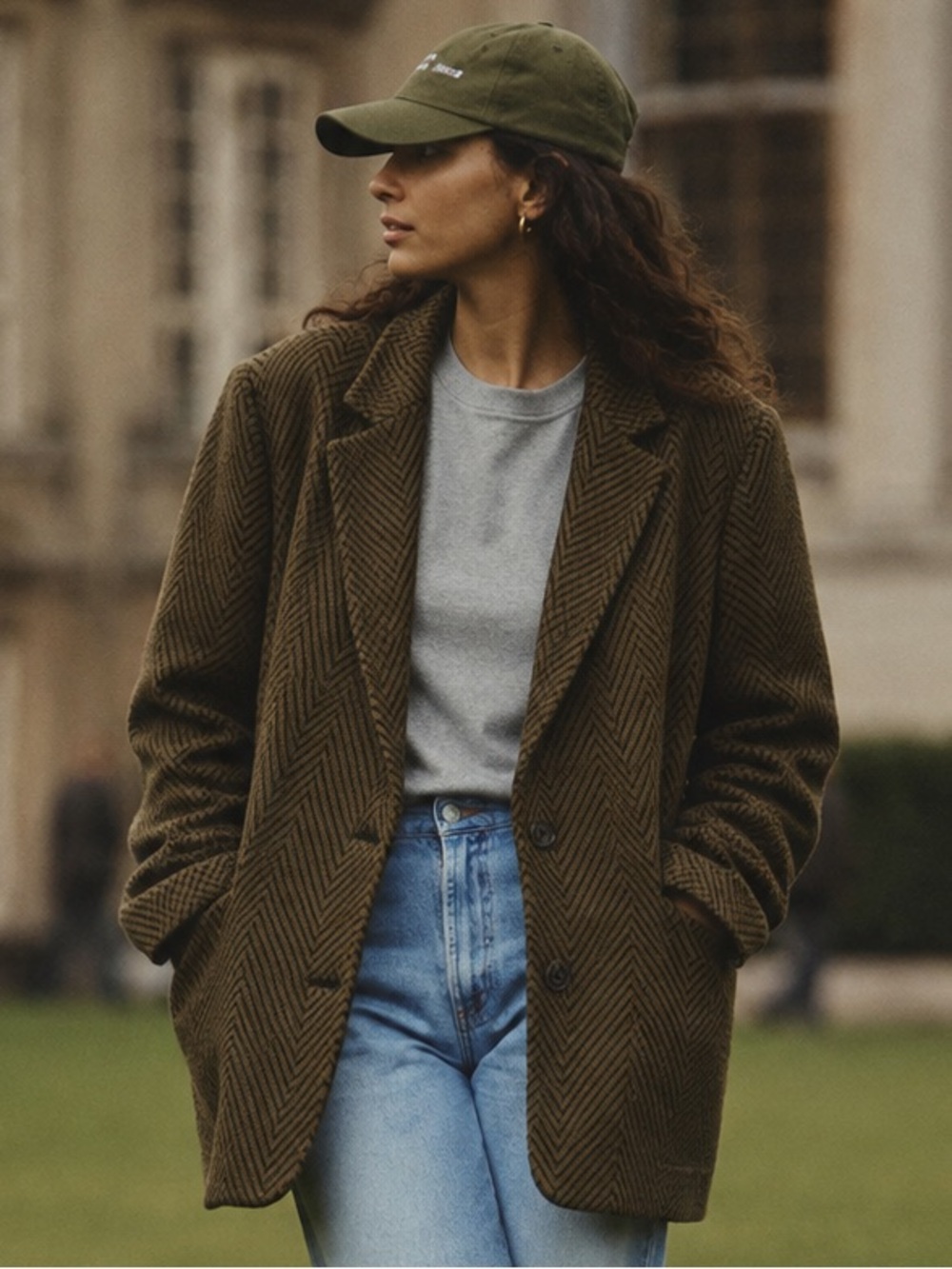 VTG Oversized Heritage Blazer Princess Di Inspired Quiet Luxury Academia 80s 90s